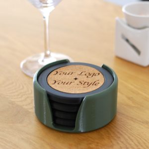 personalized magnetic custom coaster & bottle opener with an holder
