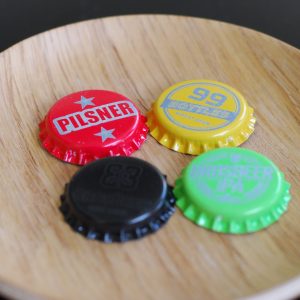 custom engraved beer caps