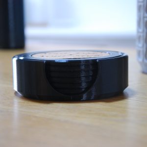 6 pack of customized coaster including an holder